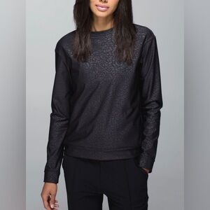 Lululemon Departure Softshell Top, Petal Camo Embossed Black